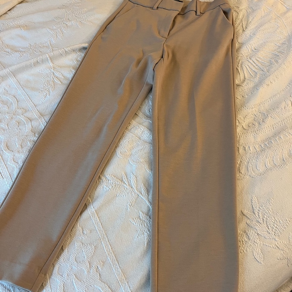 Simply Vera Vera Wang Tan Trousers Classic Straight-Leg